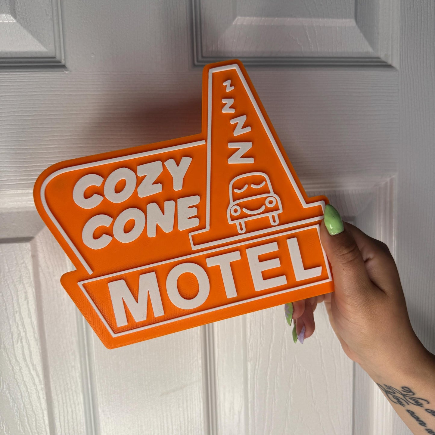 Cone Motel Sign | Kids Bedroom Decor