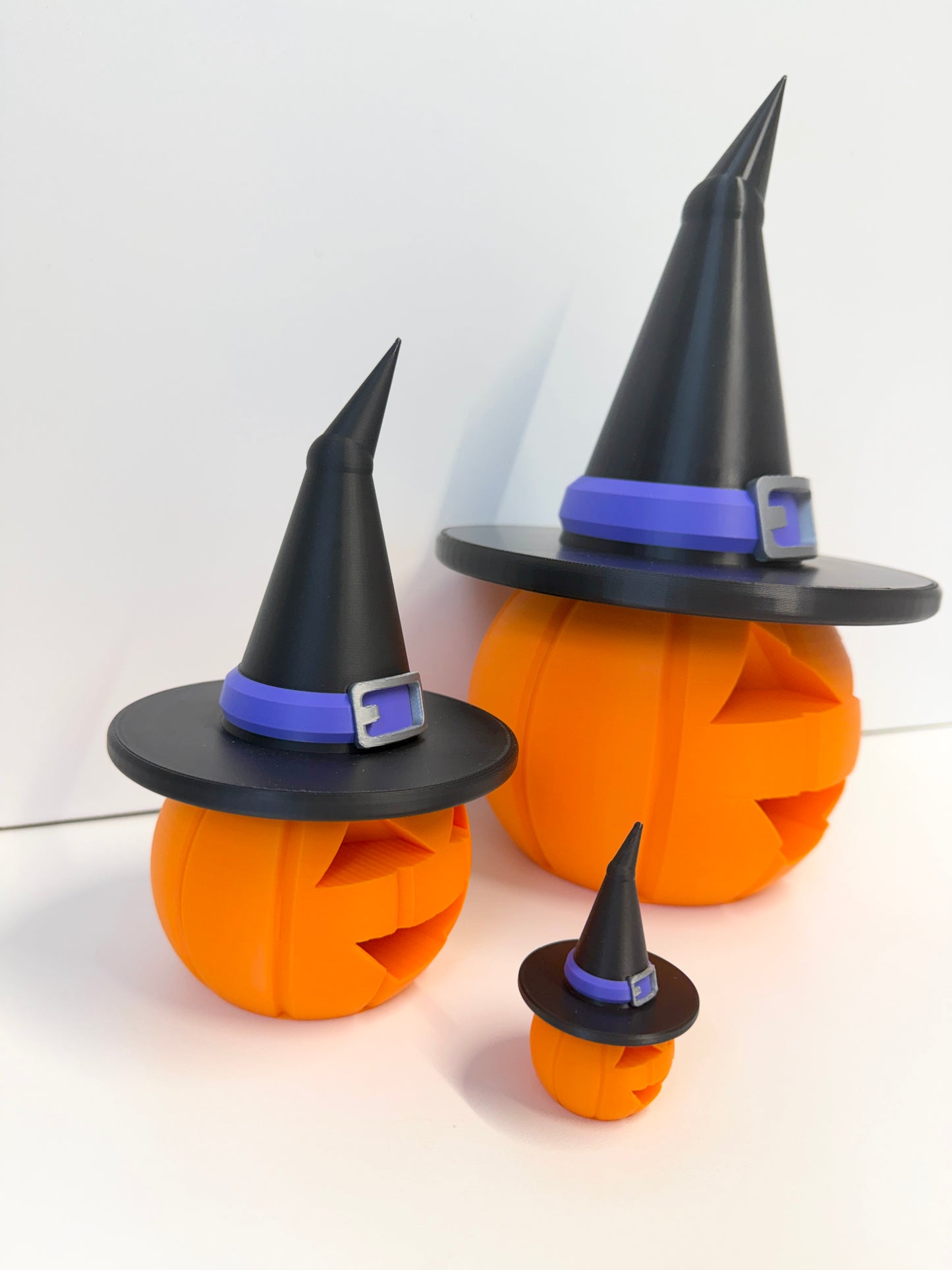Halloween Pumpkin With Witches Hat Decoration | Seasonal Decor | Pumpkin Family