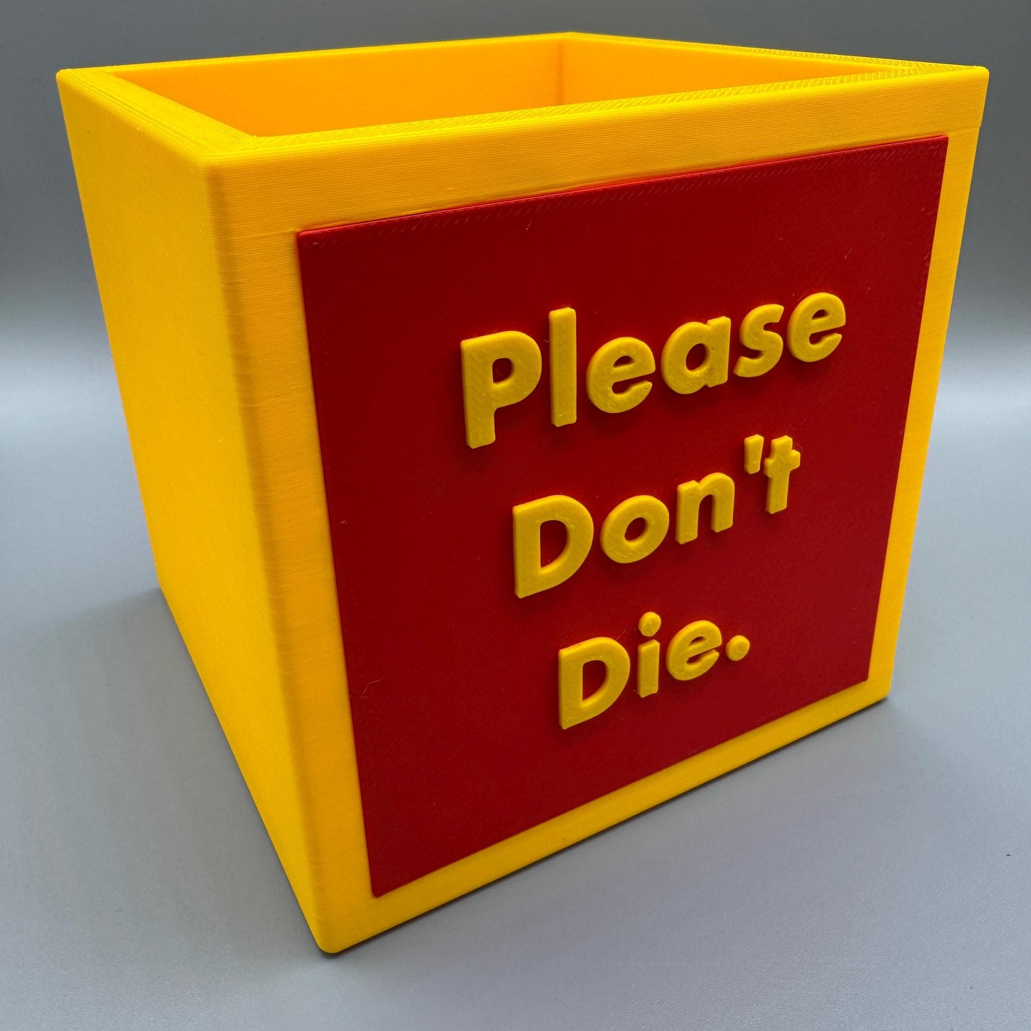 Funny Square Plant Pots, Bold & Colourful | 10x10cm Cube