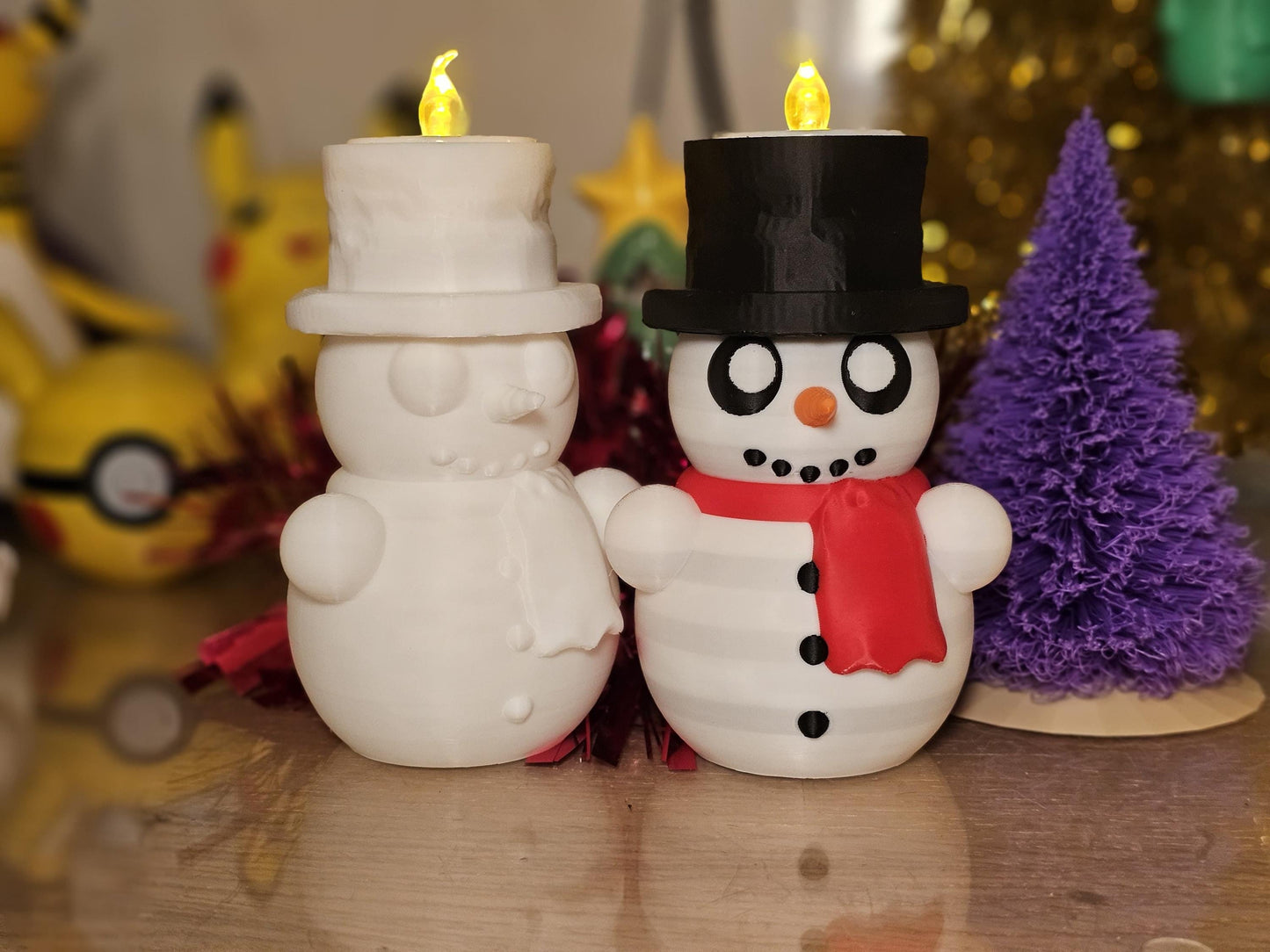 4.5 inch Adorable Snowman Tealight Holder