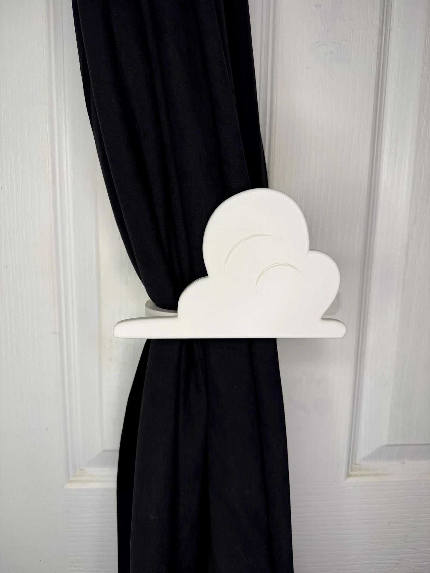 Cloud Curtain Holdbacks Inspired by Andy's Room, Wall Mounted Tiebacks