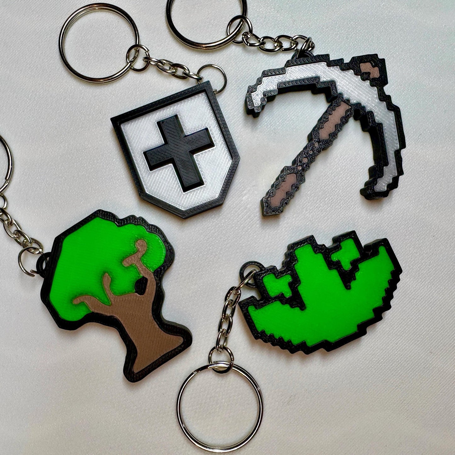 Old School Runescape Skill Icon Keyring Keychain | Zip Pull | Stocking Filler | Bag Charm