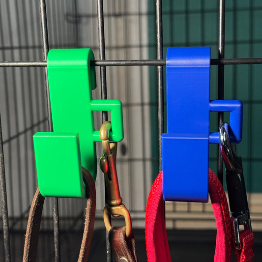 Dog Crate Hooks | Lead/Leash Holder for Dog Walkers & Owners | 3D Printed Easy Clip-on Organiser, No Installation Required