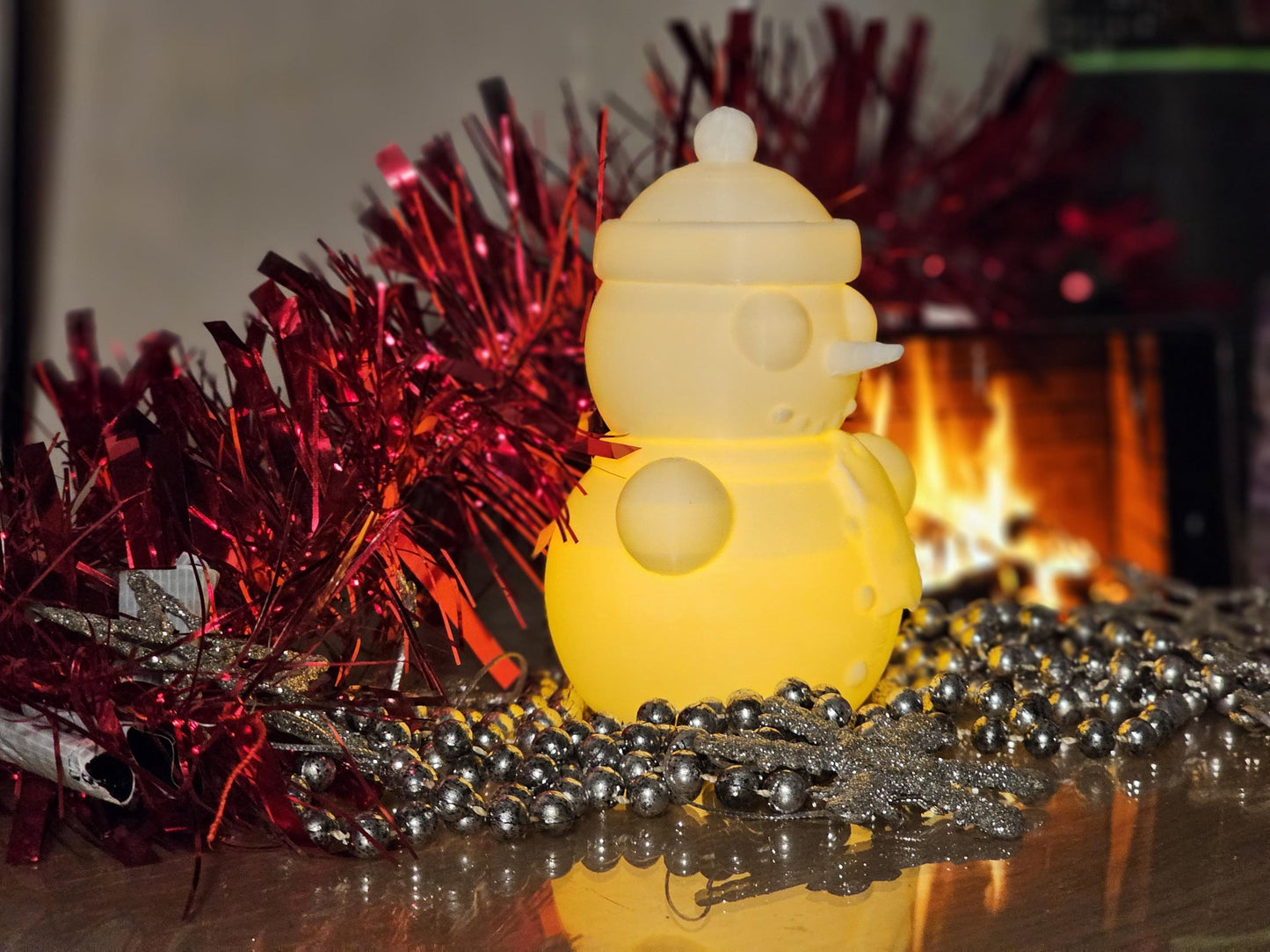 Cute Snowman LED Tealight Cover | Holder