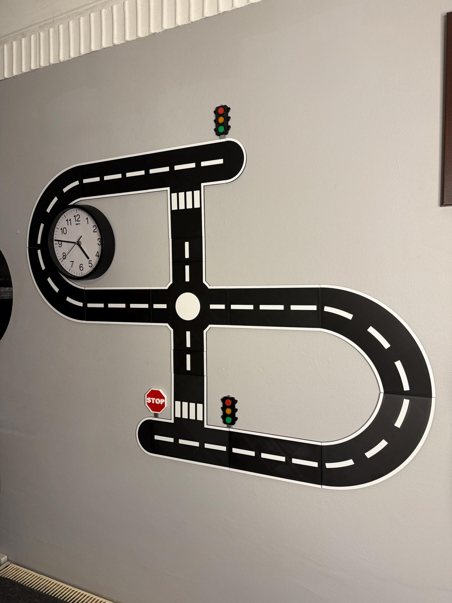 Build Your Own Road Wall Art | Modular 3D Printed | Kids Bedroom Decor