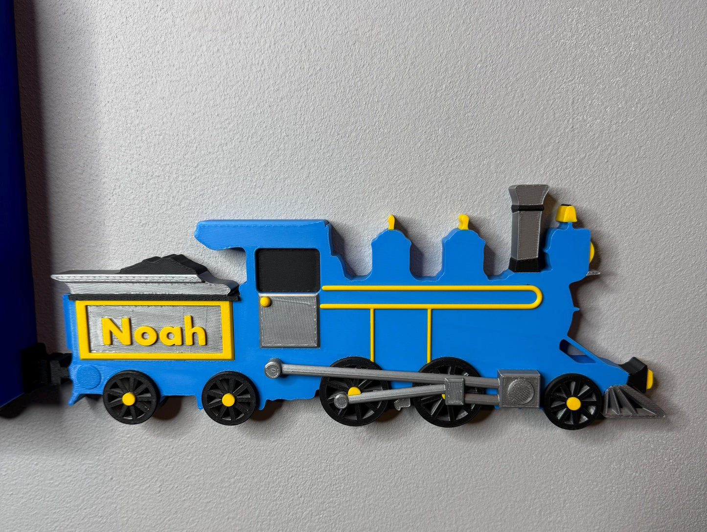 Train Shelf Display Personalised, for Thomas & Friends, Brio, Collectors, or Toy Car Storage | Steam Train Wall Mounted | Choice of Colours