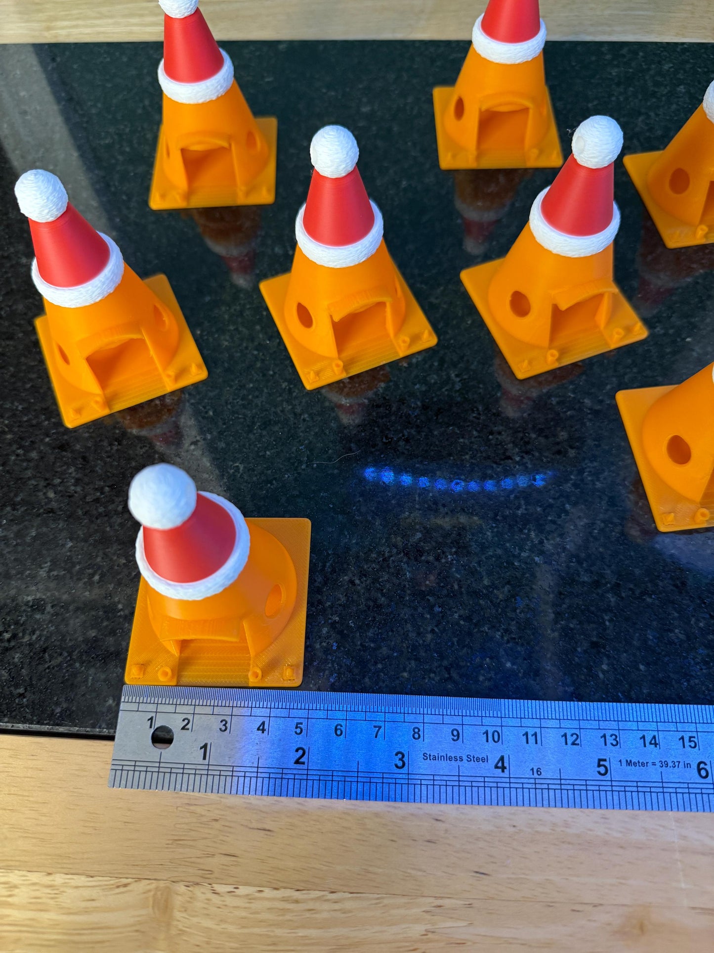 Cone Motel Christmas Tree Decorations 7cm Tall | Car Themed Hanging Decoration