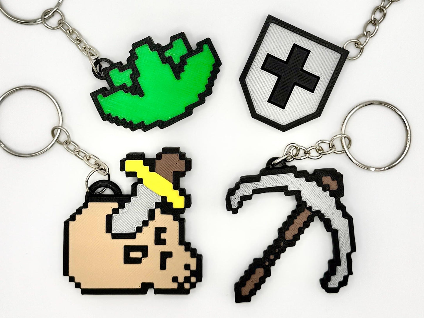 Old School Runescape Skill Icon Keyring Keychain | Zip Pull | Stocking Filler | Bag Charm