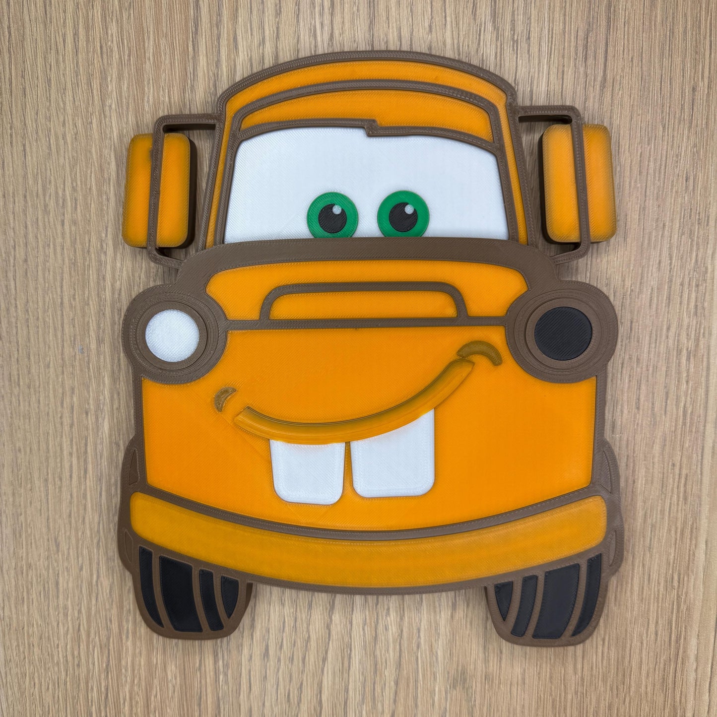 Tow Truck 3D Front View Wall Sign | Kids Bedroom Decor