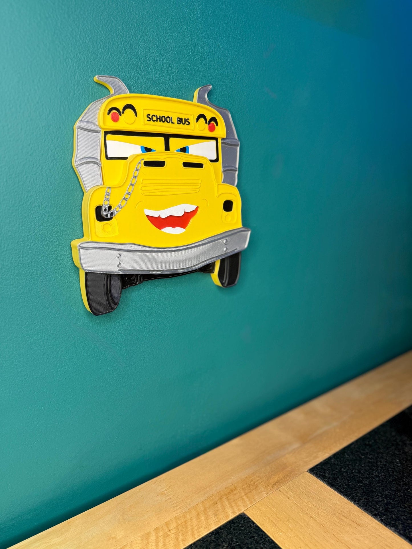 Fritter 3D Detailed Effect | Front View Wall Sign|  Kids Bedroom Decor
