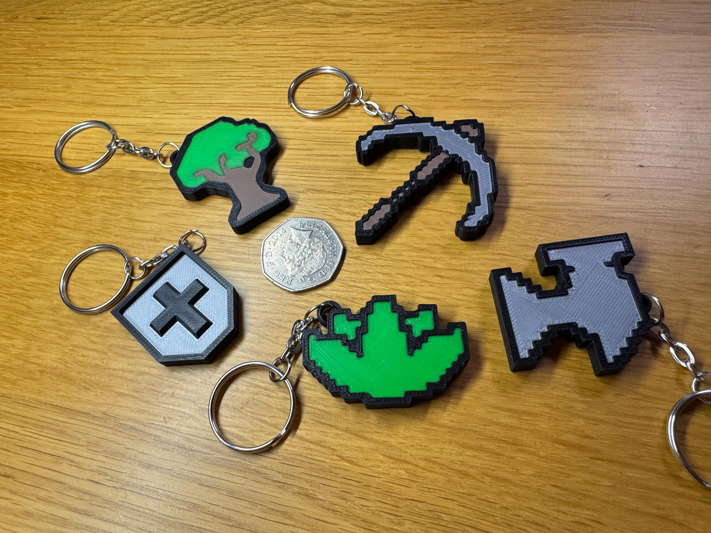 Old School Runescape Skill Icon Keyring Keychain | Zip Pull | Stocking Filler | Bag Charm