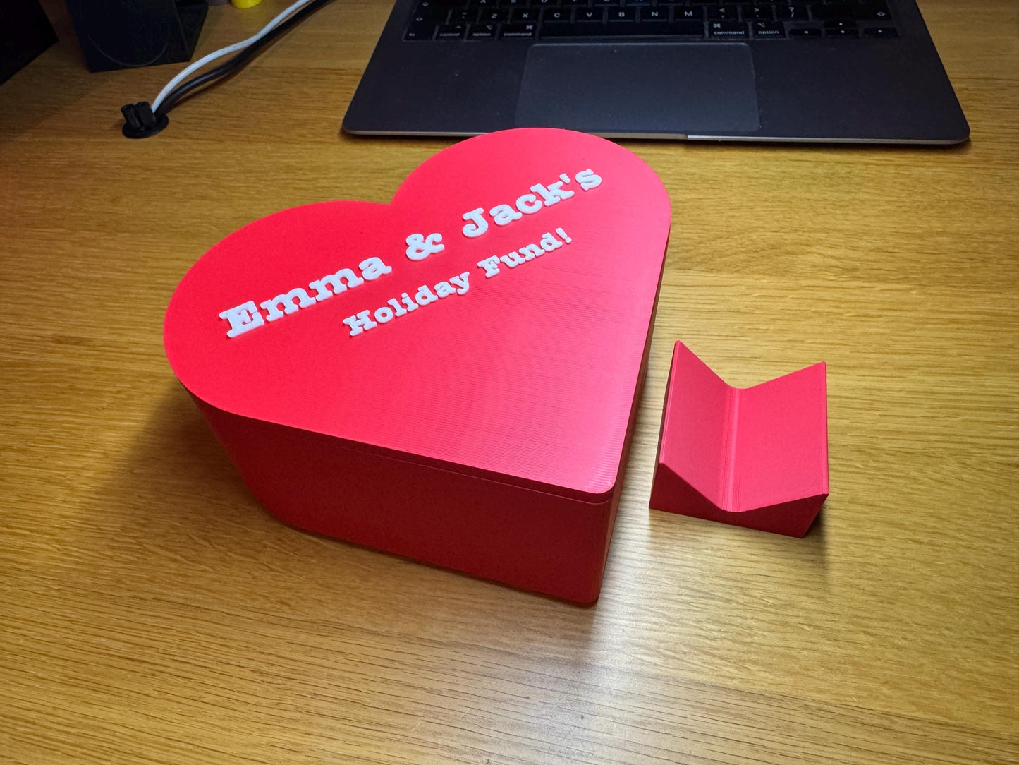 Love Heart Shaped Money Box - Coin/Piggy Bank - Savings - Valentine's Day Anniversary Gift