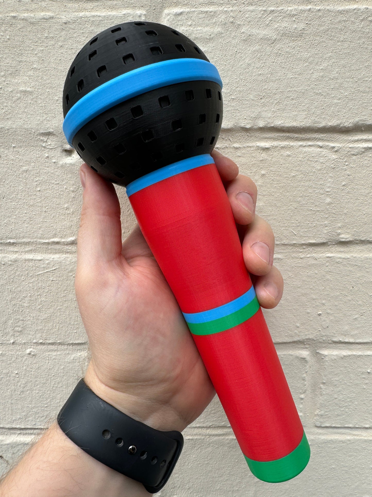 Plastic Colourful Microphone Prop for Photobooths & Parties etc - Lightweight and Robust