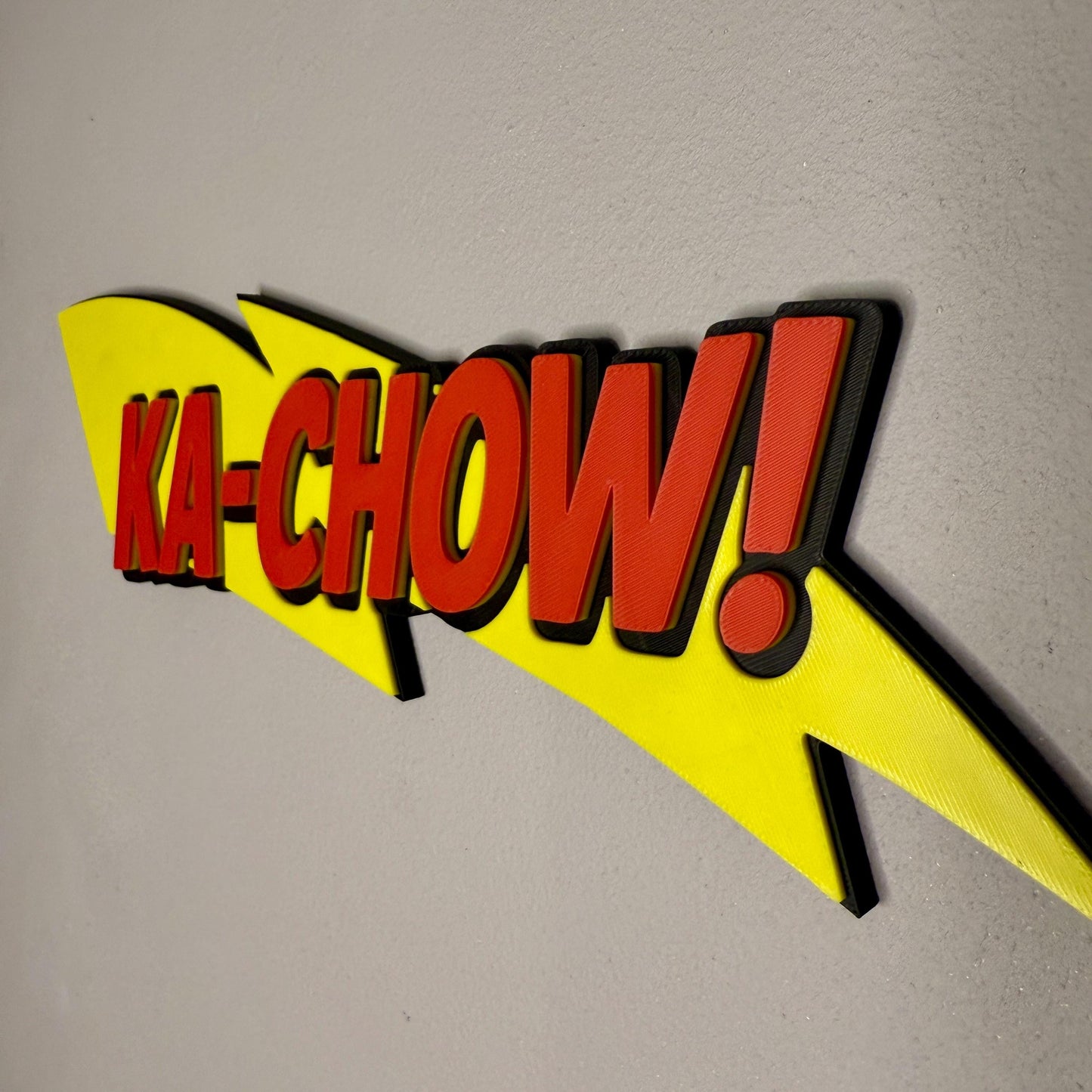 Lightning Bolt 3D Wall Sign | Kids Bedroom Decor
