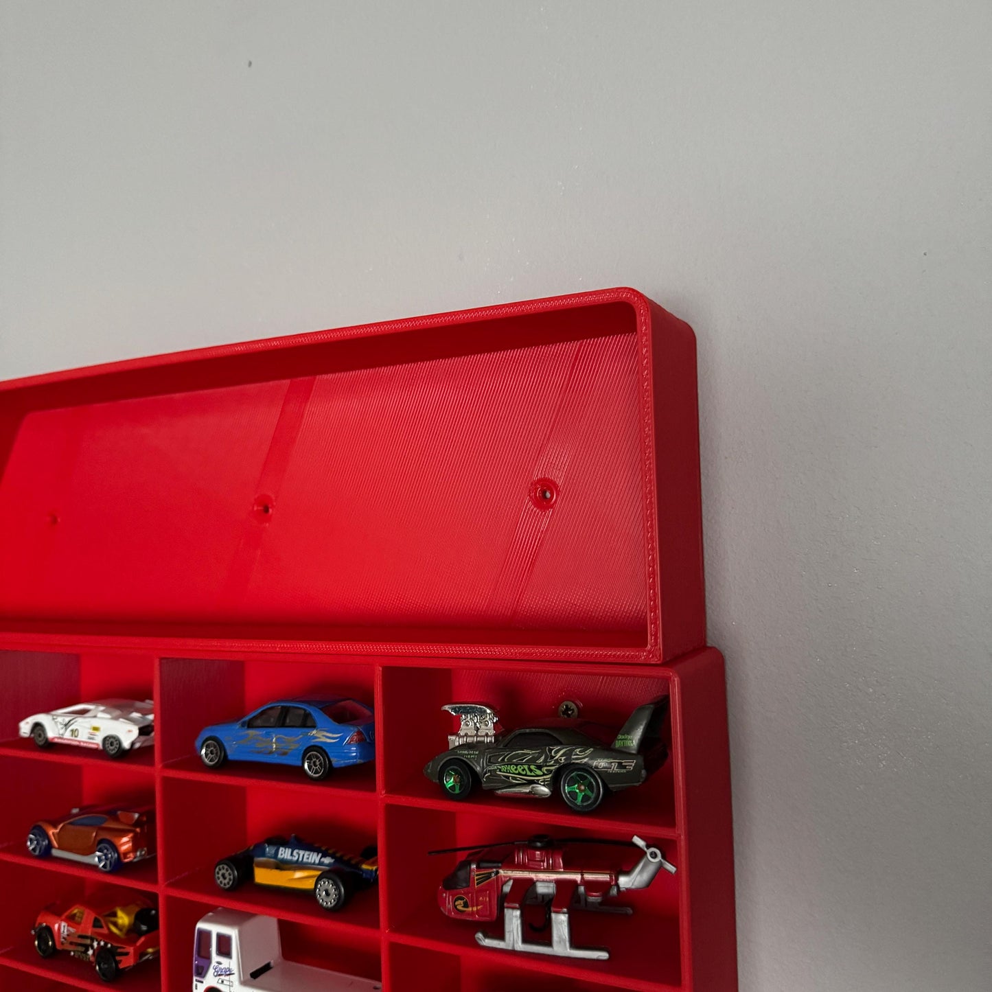 Tall/Large Car Expansion Compartment Bay for Toy Car Storage Shelf | Larger Shelf Attachment for Phil3DPrints Shelf Range