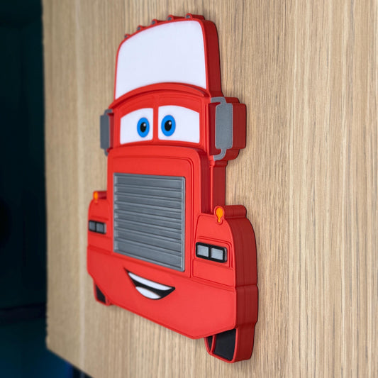 3D Style Car Characters Discount MULTIBUY Listing | Front View Large Wall Signs | Kids Bedroom Decor