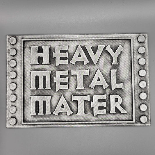 Heavy Metal Mater Sign  | Disney Cars Inspired | Kids Bedroom Decor