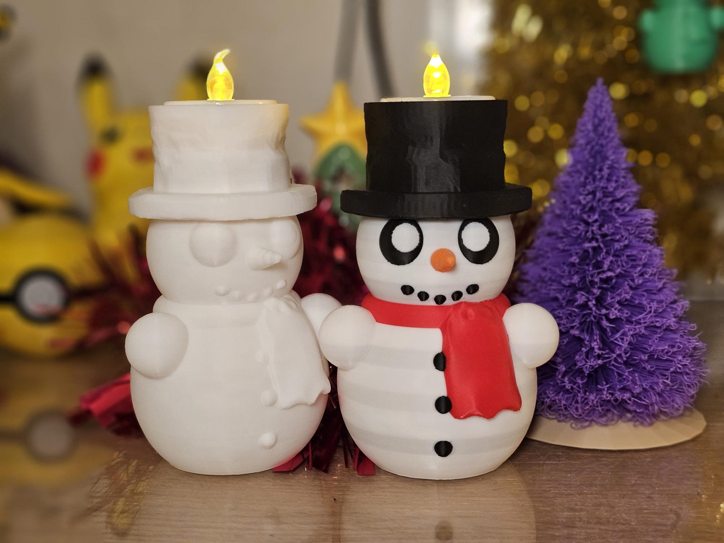 4.5 inch Adorable Snowman Tealight Holder