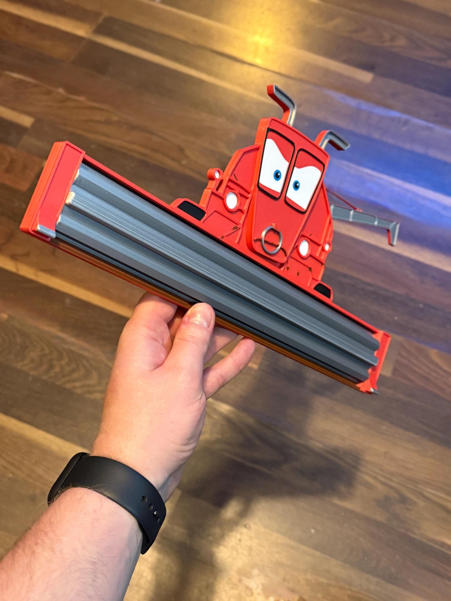 Frank the Combine Harvester 3D Detailed Effect | Front View Wall Sign | Kids Bedroom Decor