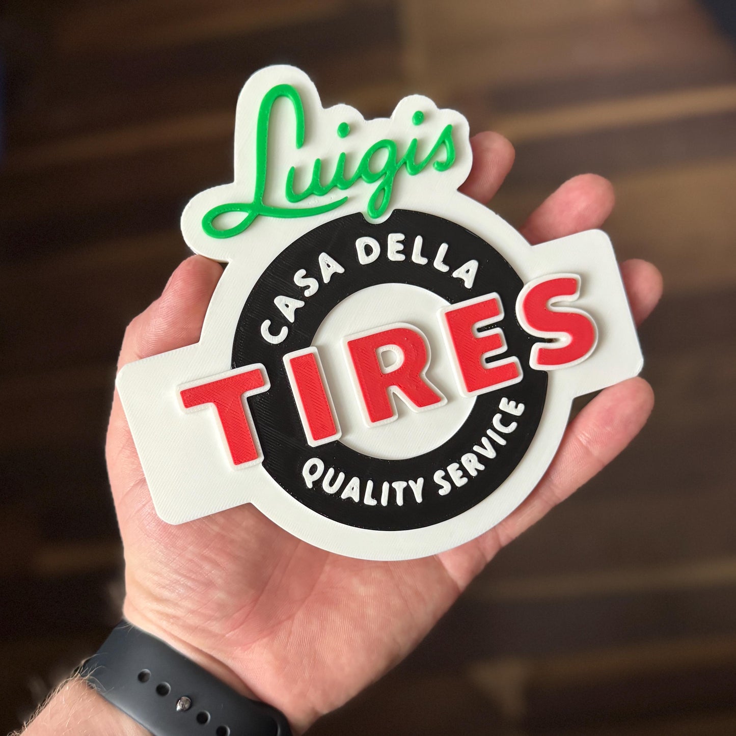 Luigis Tyre Sign | Kids Bedroom Decor
