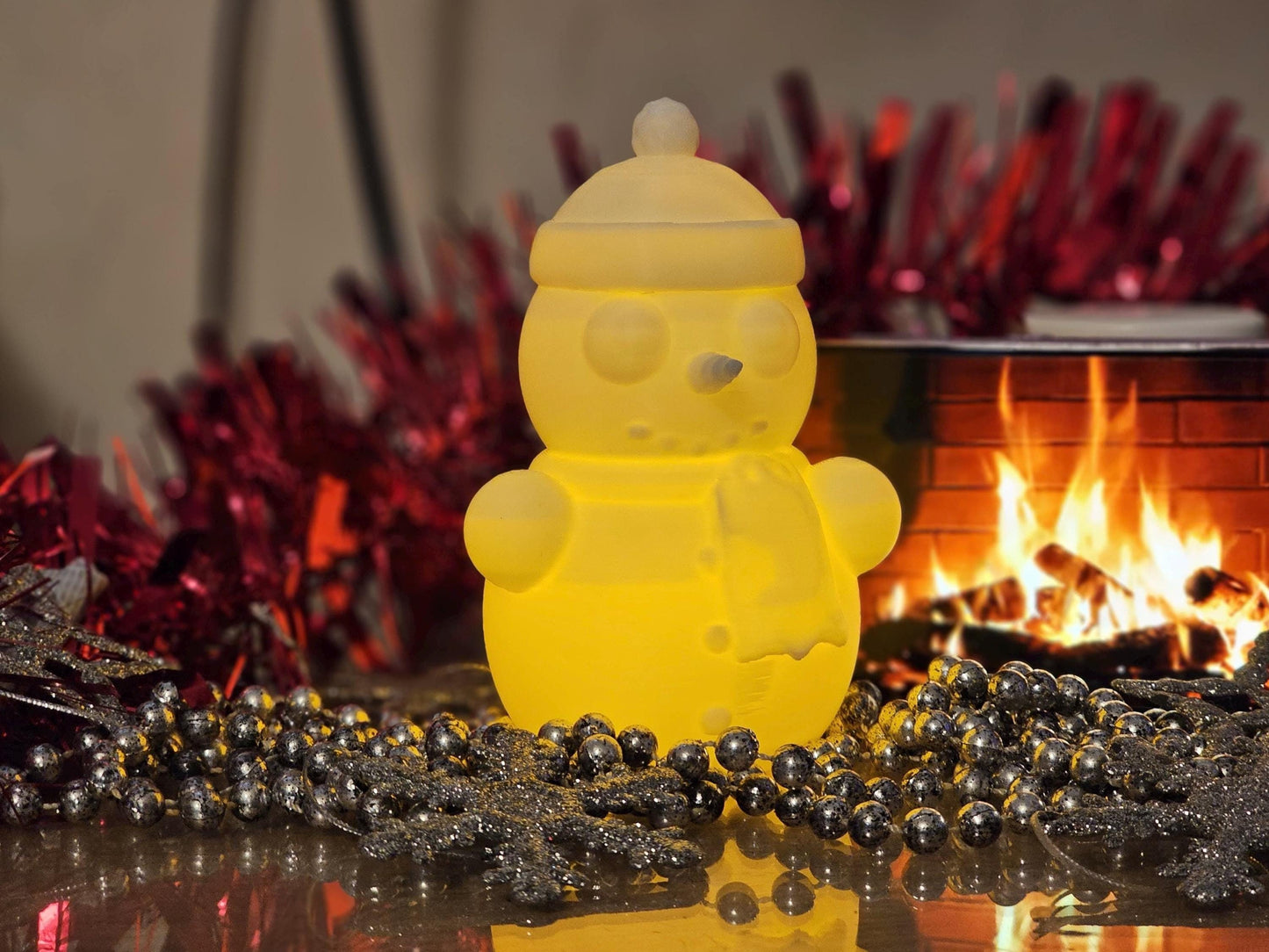 Cute Snowman LED Tealight Cover | Holder