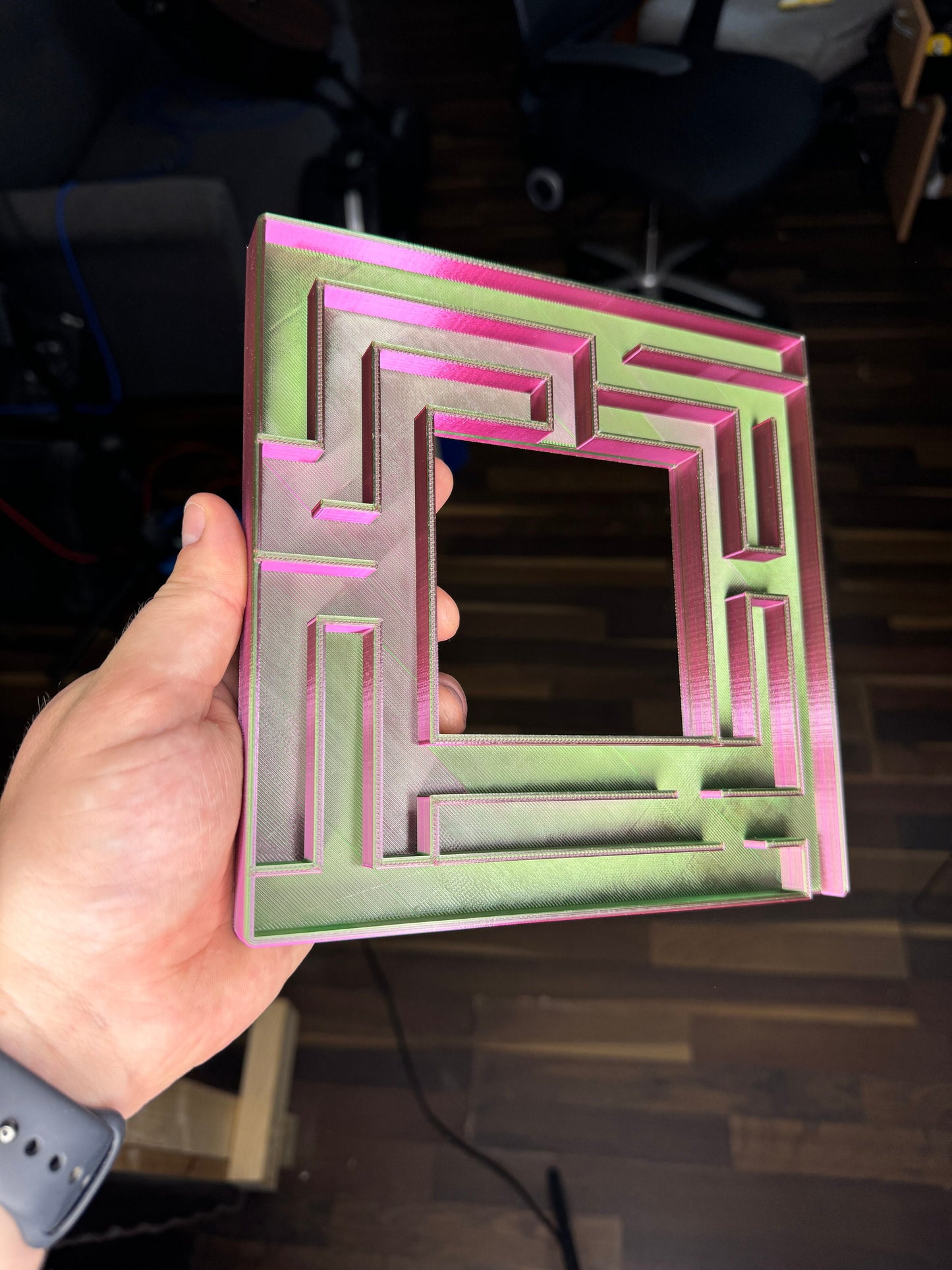 Maze Light Switch Frame Cover - 3D Printed Decorative Wall Plate for UK Switches