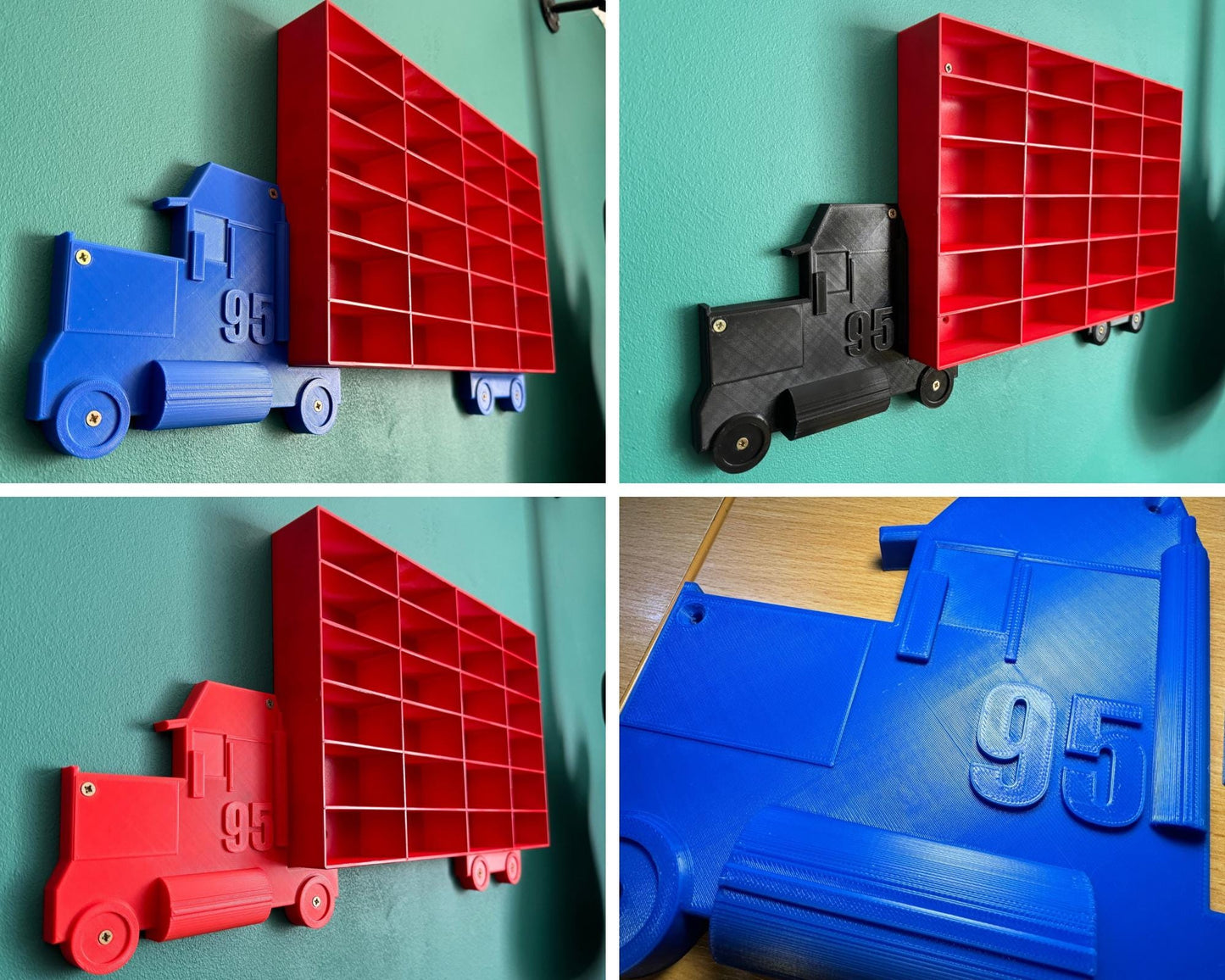 Truck & Wheels (NO SHELF) | Turn Any Shelf into A Truck | For Toy Car Storage Ideas | Wall Mounted