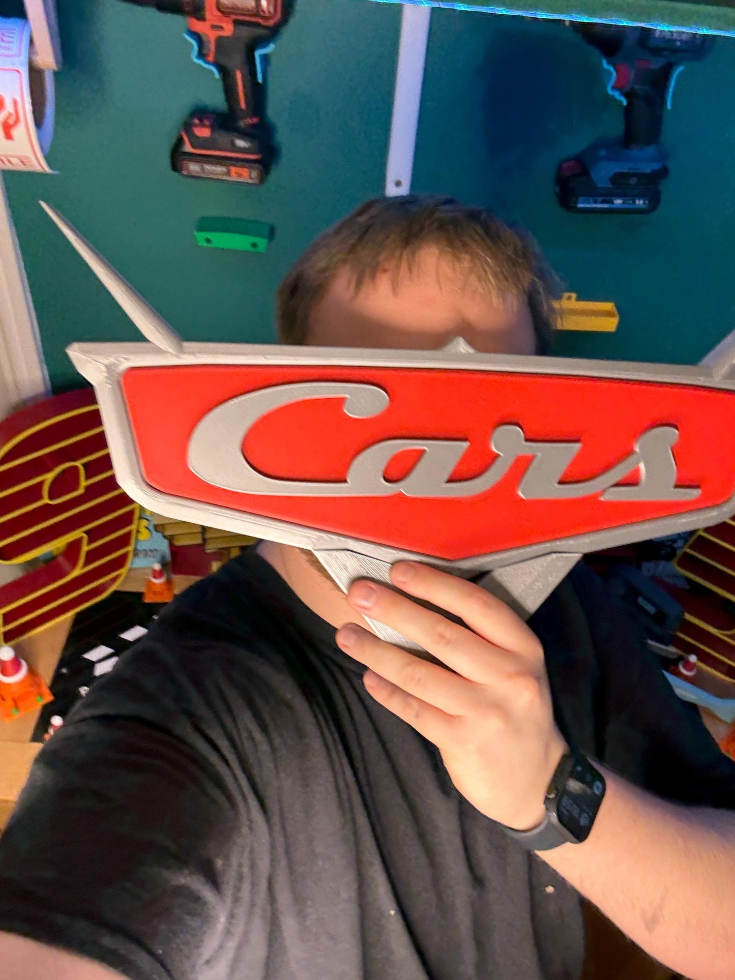 Car Logo 3D Effect Extra Large Wall Sign 43cm/17 inch Wide
