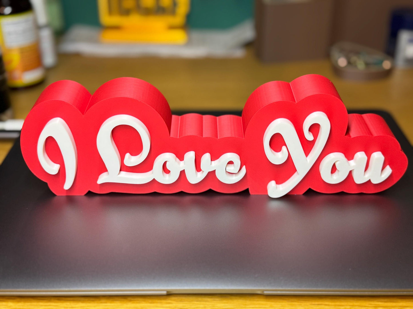 I Love You Sign Valentine's Day Gift | Romantic Love Decor | Anniversary or Bedroom Decoration | 3 Sizes Available