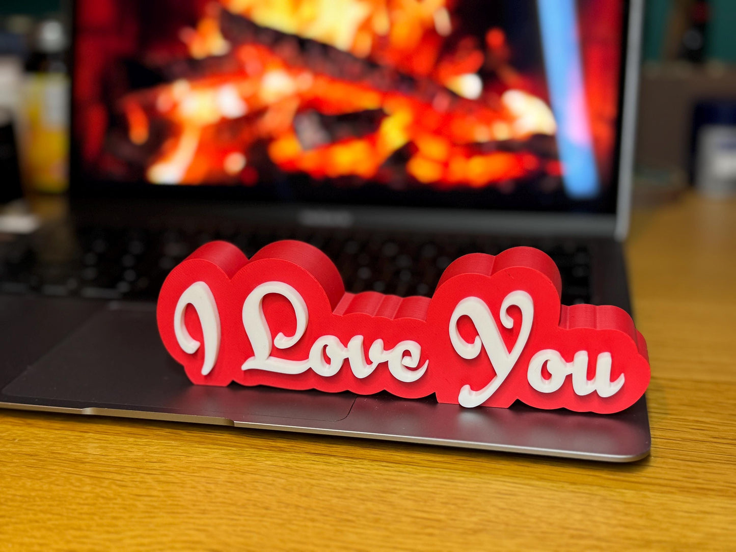 I Love You Sign Valentine's Day Gift | Romantic Love Decor | Anniversary or Bedroom Decoration | 3 Sizes Available