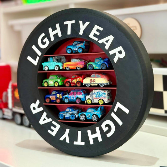 Tyre Mini Shelf For Miniature Toy Cars - Wall Mounted