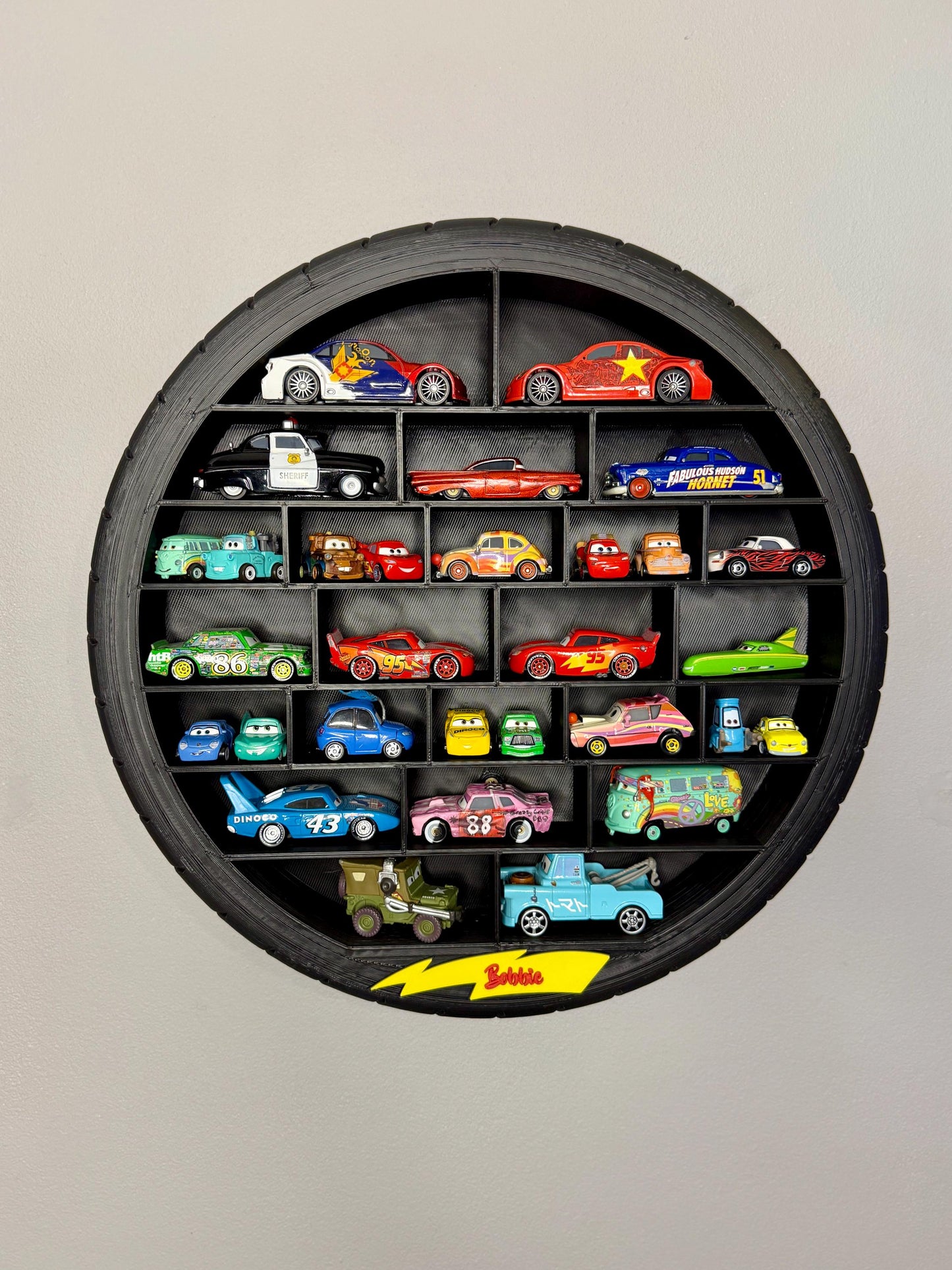 Car Tyre Advent Calendar and Display Shelf