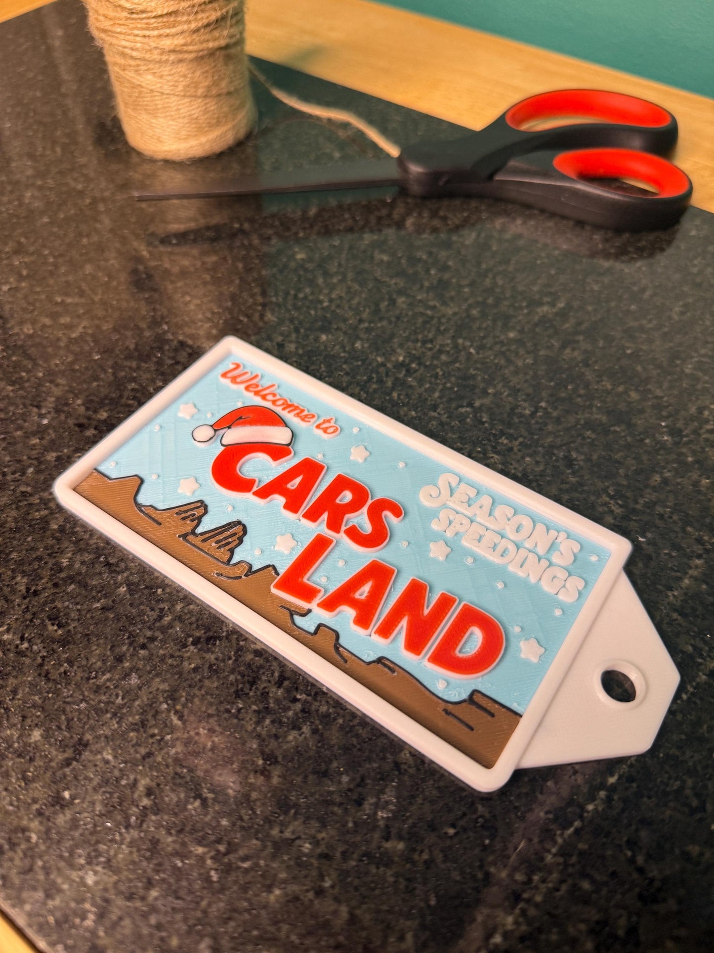 Car Theme Christmas Gift Tags