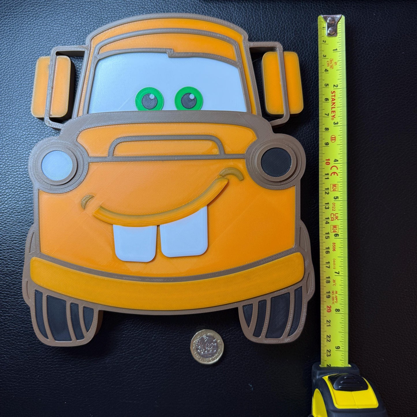 Tow Truck 3D Front View Wall Sign | Kids Bedroom Decor