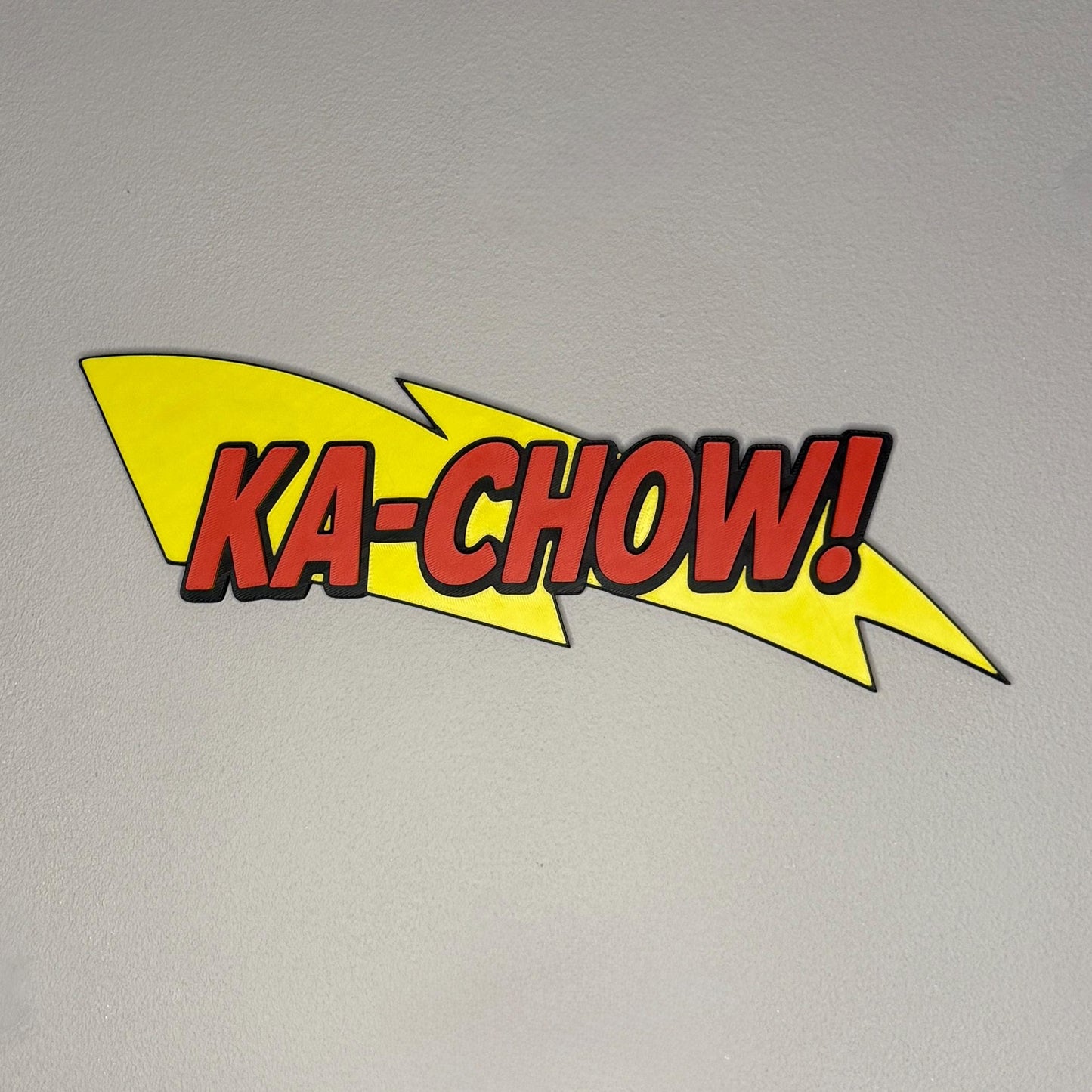 Lightning Bolt 3D Wall Sign | Kids Bedroom Decor