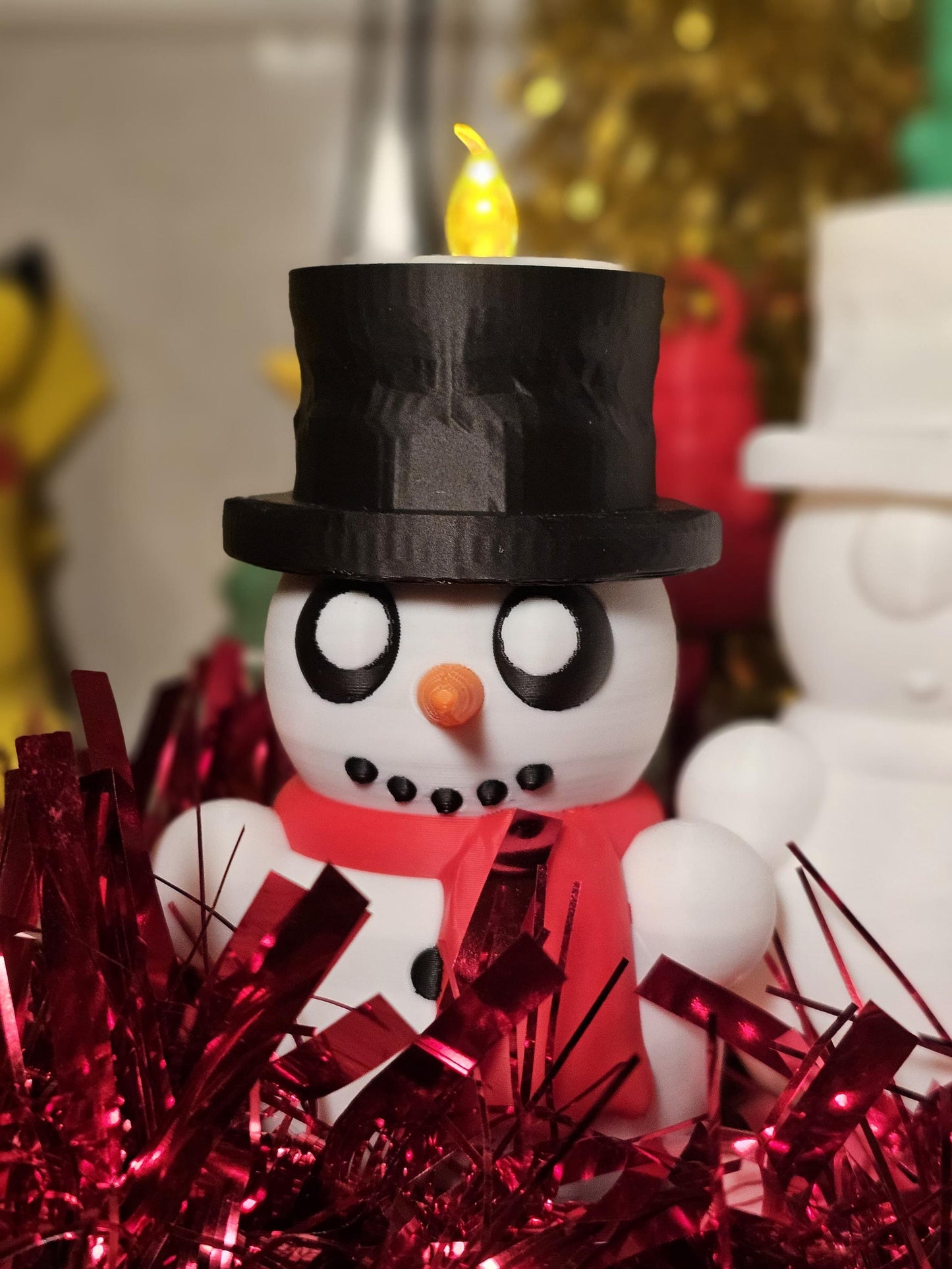 4.5 inch Adorable Snowman Tealight Holder