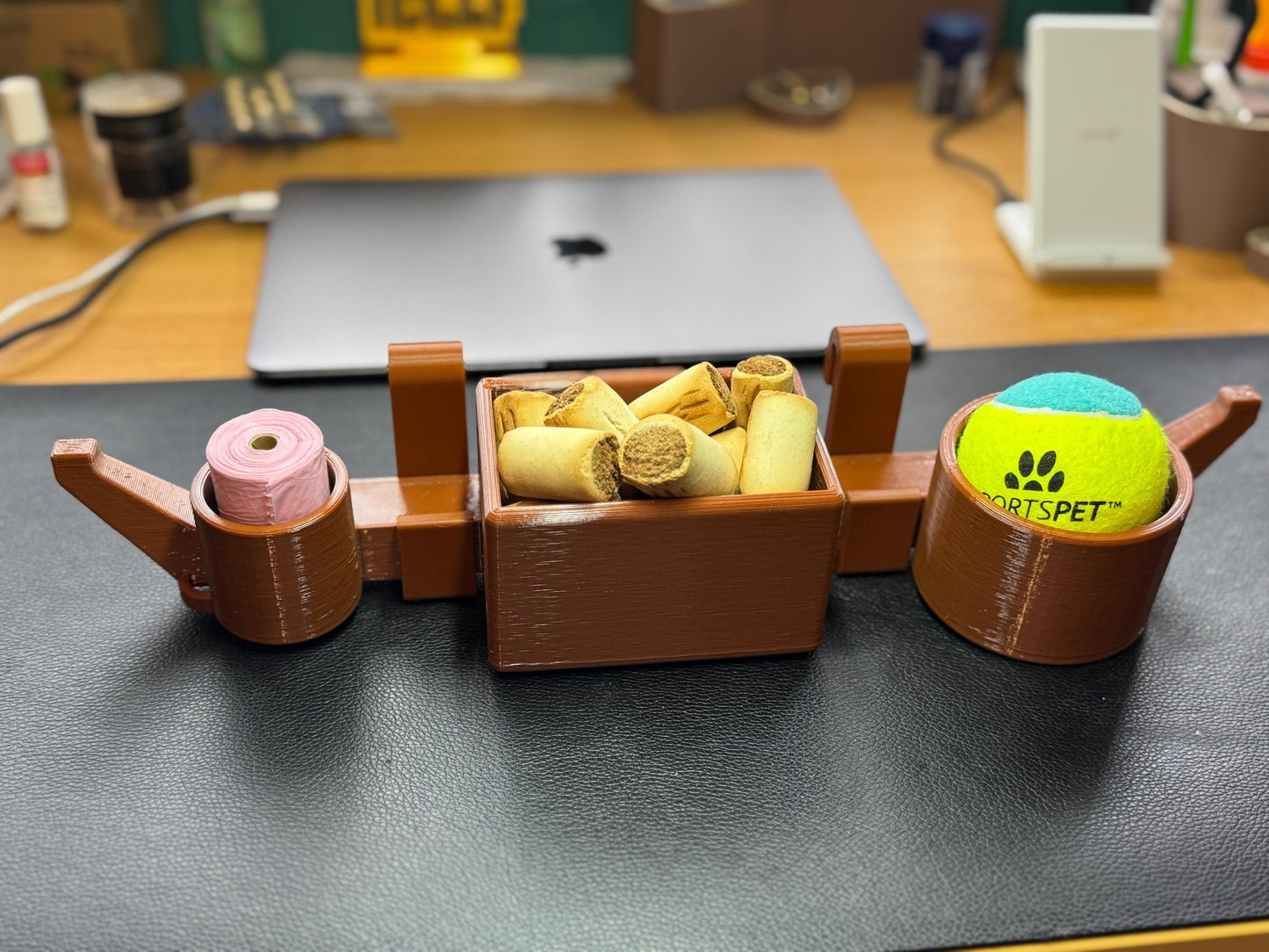 Dog Crate Organiser & Storage Hooks | Hanging Pet Cage Caddy | Treats Poo Bags Ball Lead Holder | For Dog Walkers and Owners | Customisable