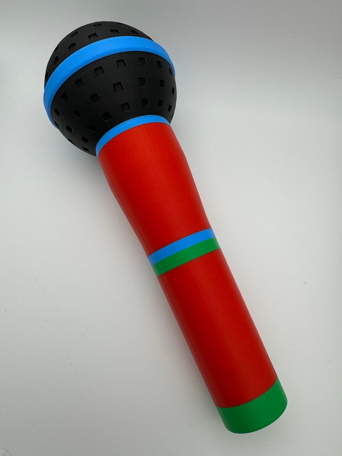 Plastic Colourful Microphone Prop for Photobooths & Parties etc - Lightweight and Robust