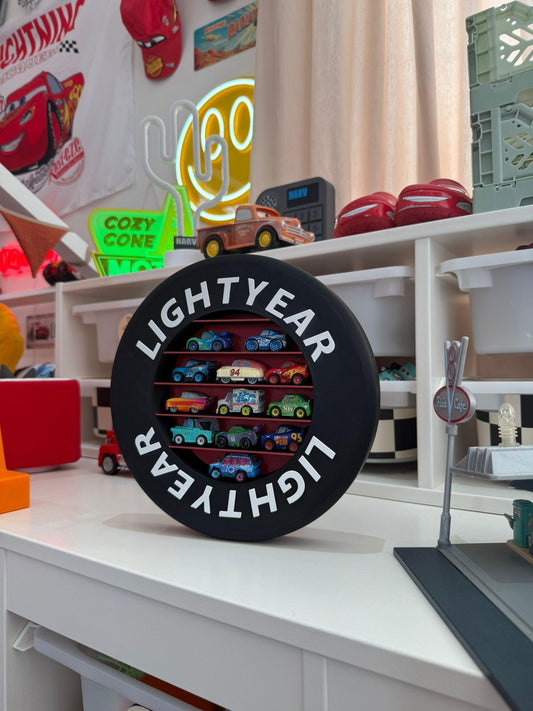 Tyre Mini Shelf For Miniature Toy Cars - Wall Mounted