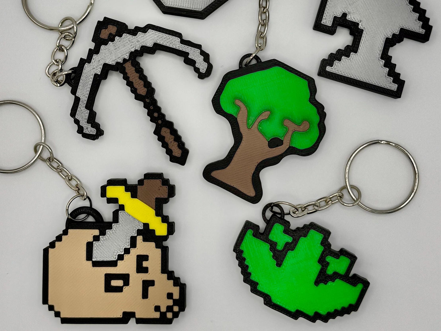 Old School Runescape Skill Icon Keyring Keychain | Zip Pull | Stocking Filler | Bag Charm