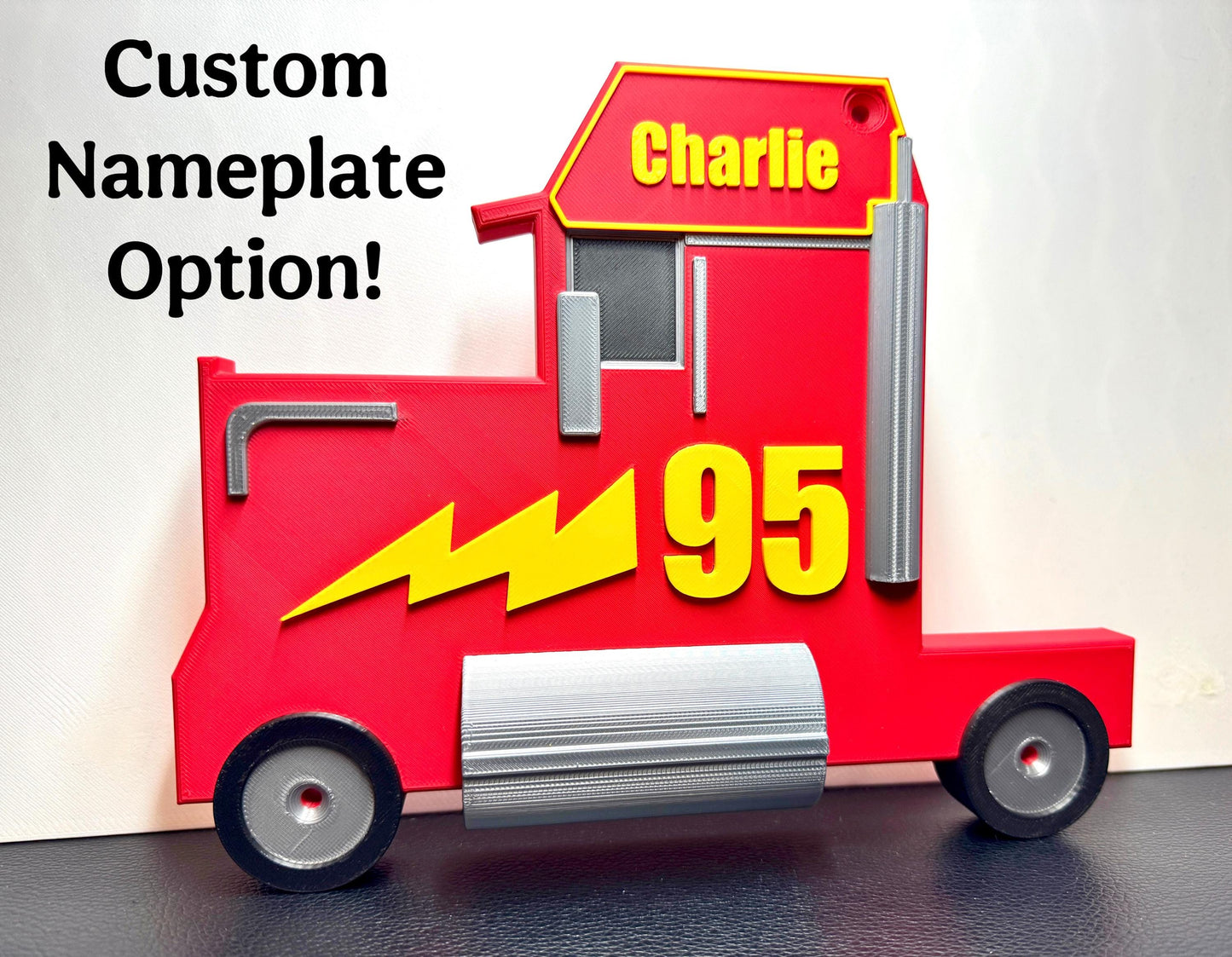 Truck & Wheels (NO SHELF) | Turn Any Shelf into A Truck | For Toy Car Storage Ideas | Wall Mounted