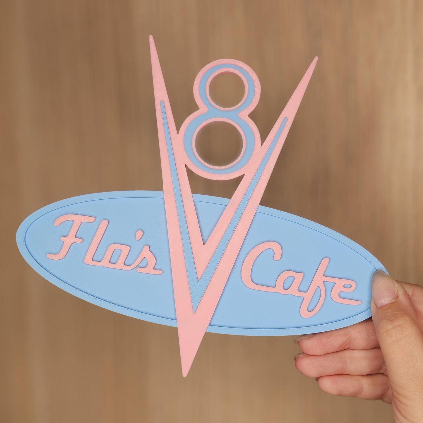 V8 Cafe Sign | Kids Bedroom Decor