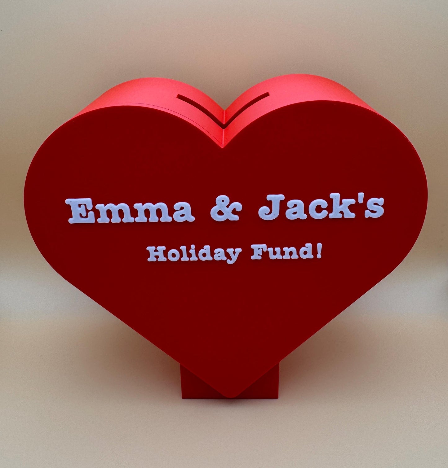Love Heart Shaped Money Box - Coin/Piggy Bank - Savings - Valentine's Day Anniversary Gift