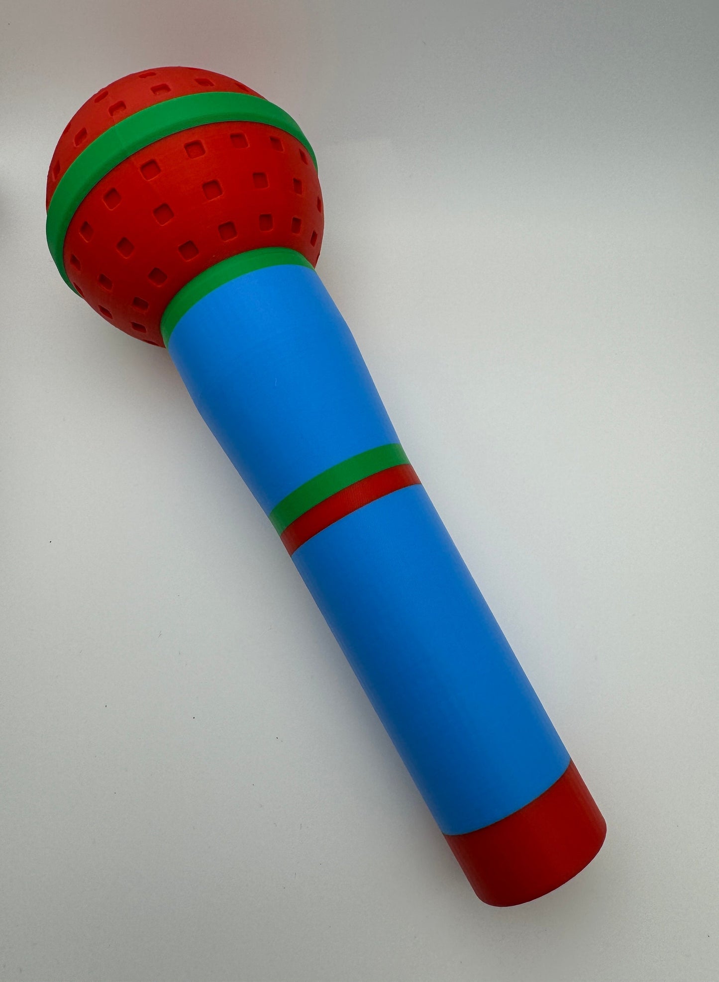 Plastic Colourful Microphone Prop for Photobooths & Parties etc - Lightweight and Robust