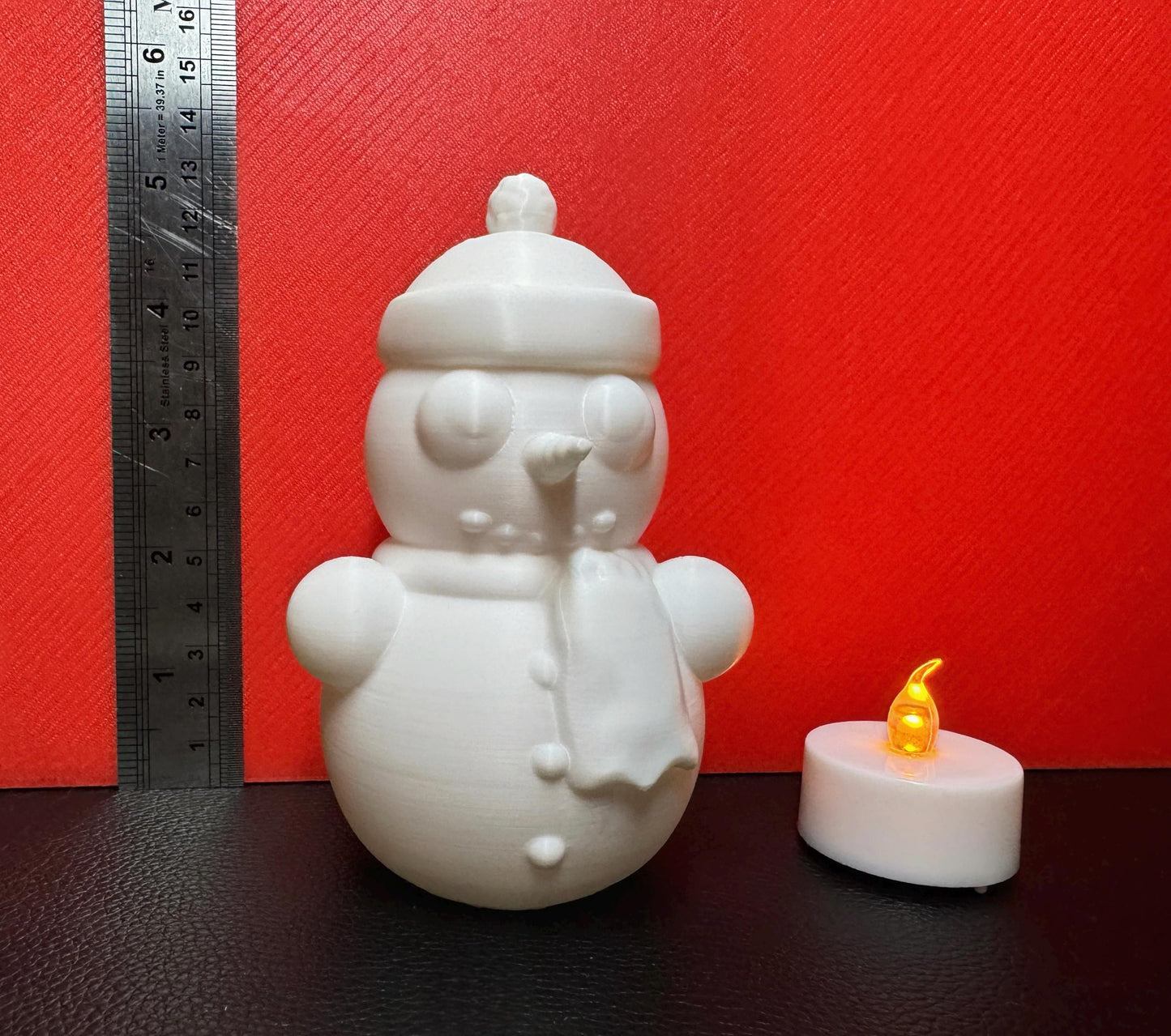 Cute Snowman LED Tealight Cover | Holder