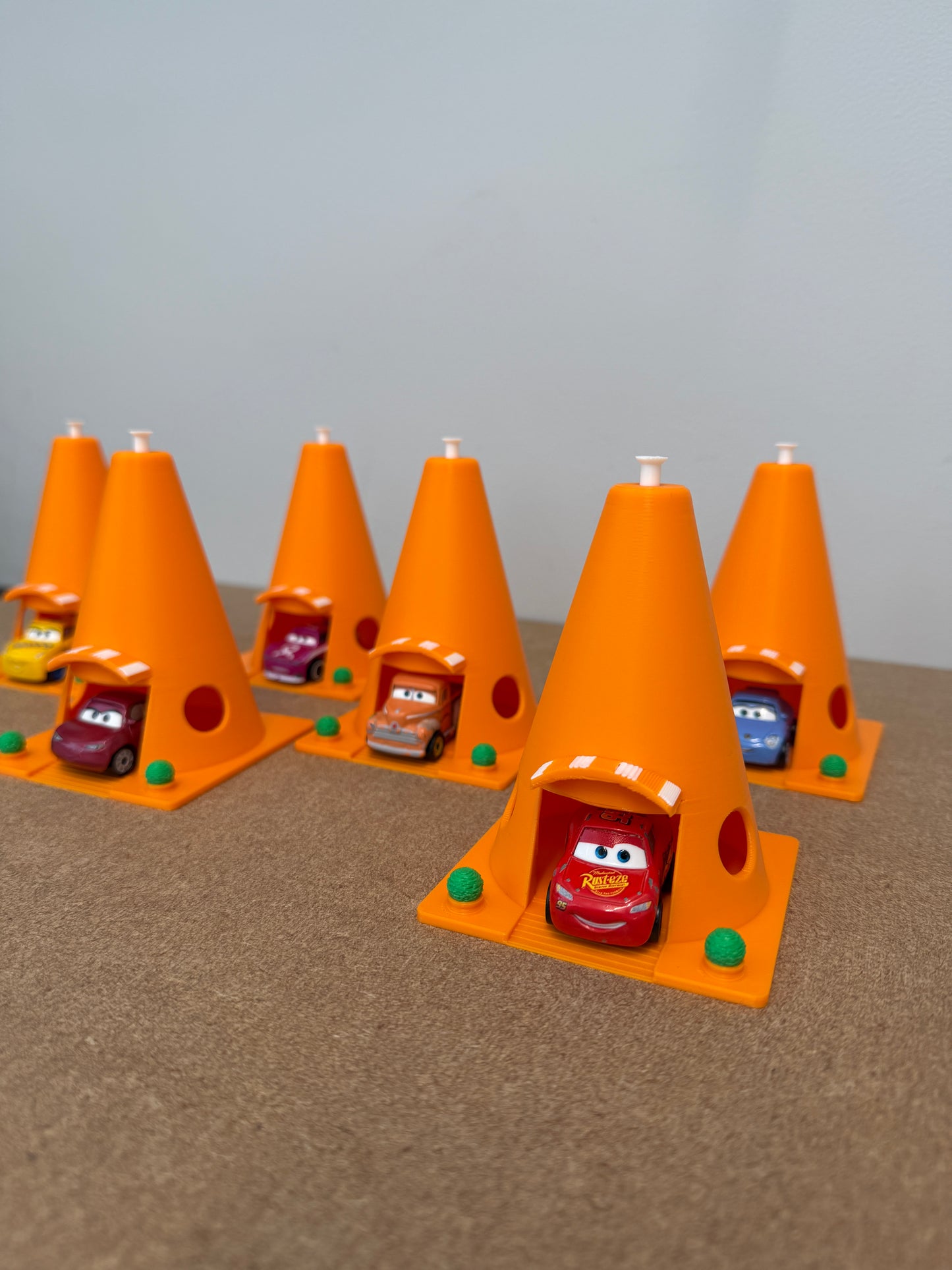Mini Cone Motel Decorations 10cm Tall | Car Themed Decoration | Fits Most Mini Racers