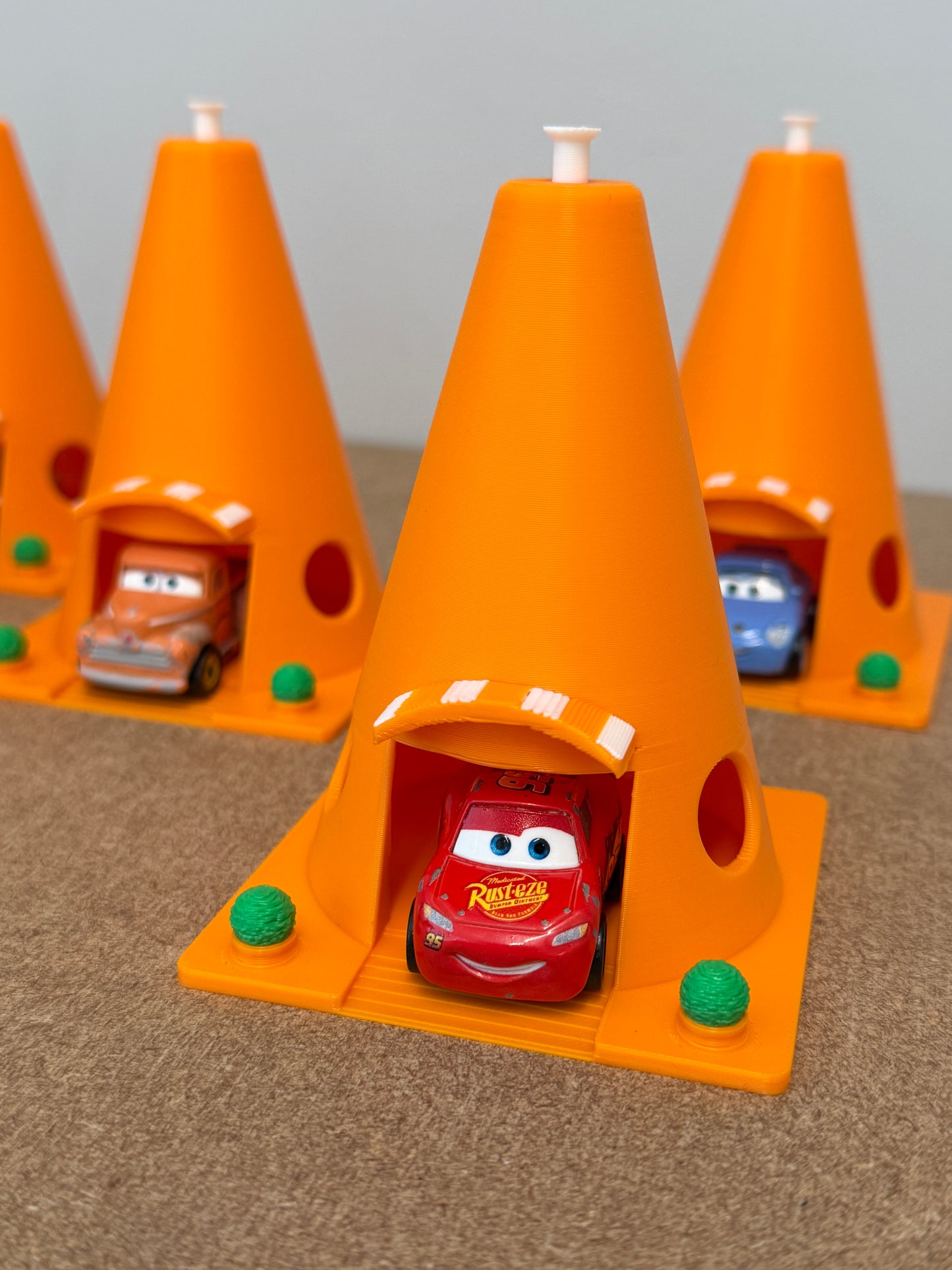 Mini Cone Motel Decorations 10cm Tall | Car Themed Decoration | Fits Most Mini Racers