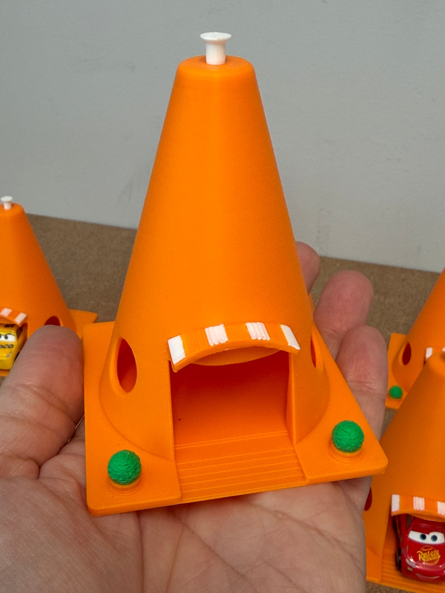 Mini Cone Motel Decorations 10cm Tall | Car Themed Decoration | Fits Most Mini Racers