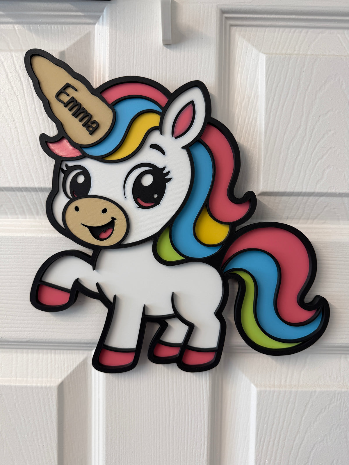 Personalised Unicorn Sign | Kids Bedroom Decor