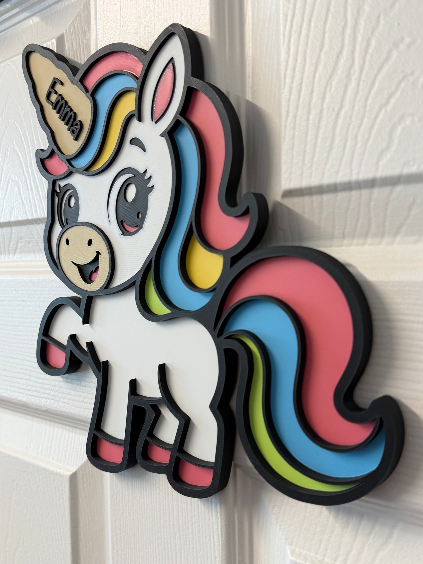 Personalised Unicorn Sign | Kids Bedroom Decor
